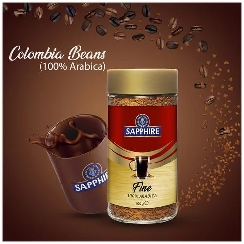 Sapphire Fine Instant Coffee - 100percent Arabica, 100 g-7.webp